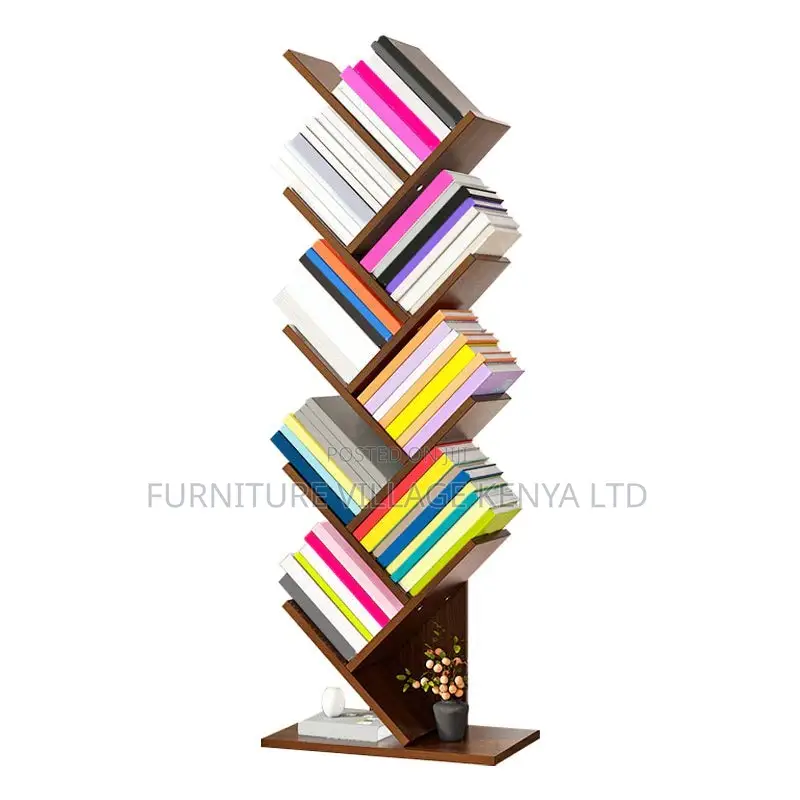 Office Bookcase; Wooden Bookcase Open Bookshelf for Living Room