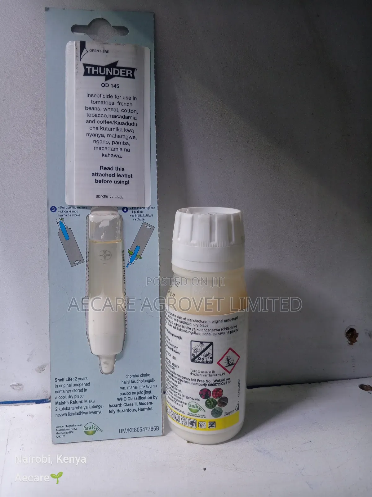 Thunder Od 145 Oil Dispersion Insecticide 1l, 100ml, 1litre Bayer
