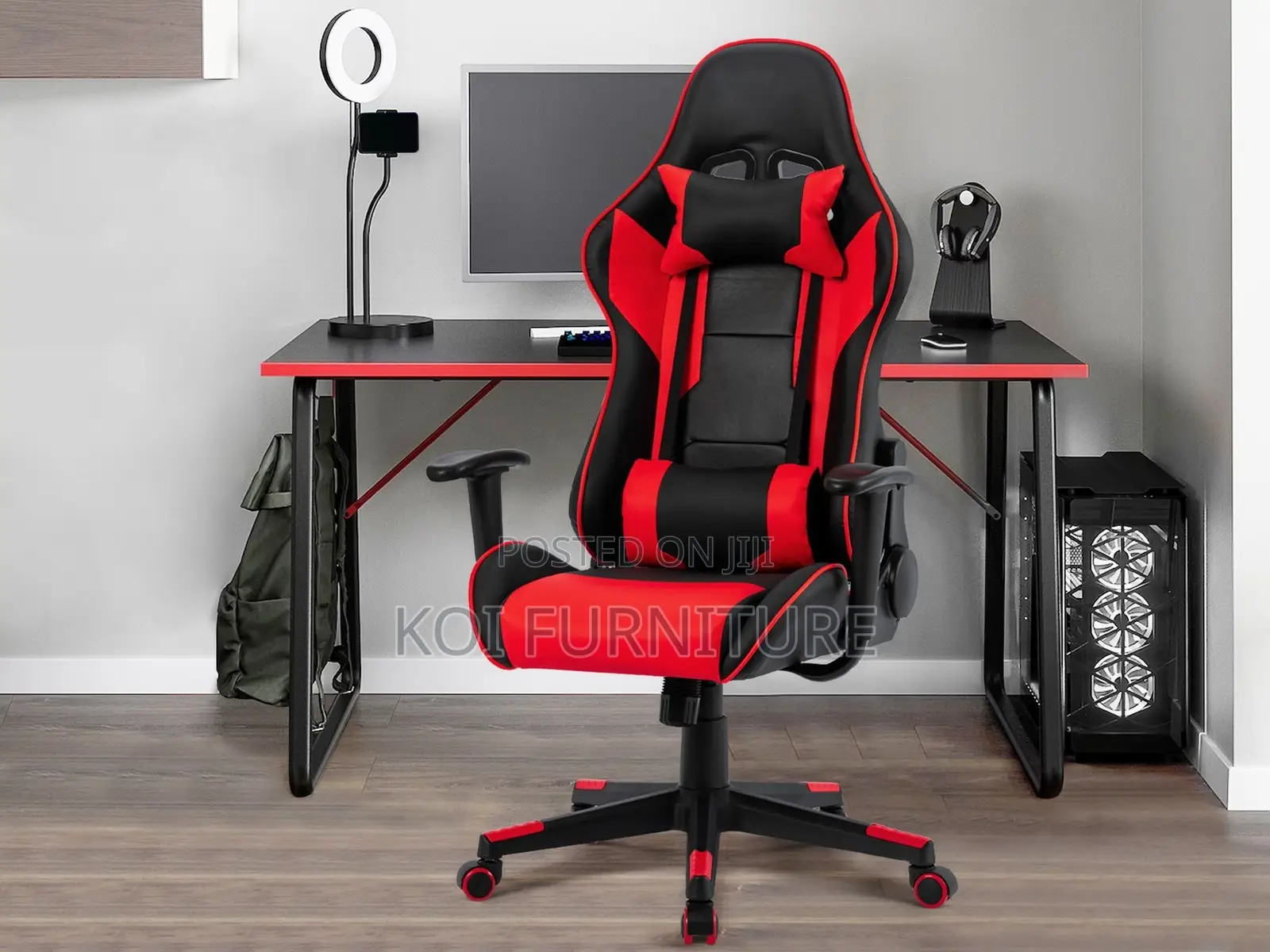 Office Chair : Comfortable Reclining Orange Office Chair