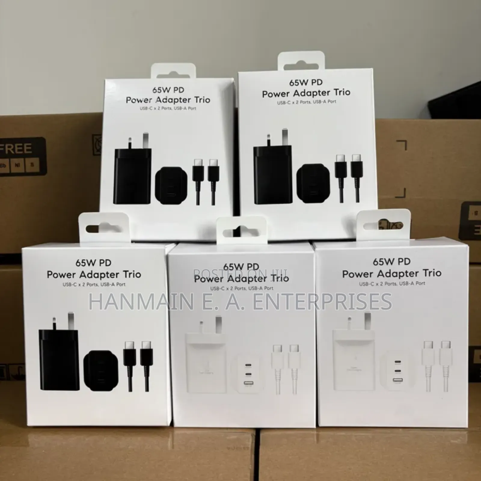 65watts Samsung Trio Fast Original Charger With 2metre Cable