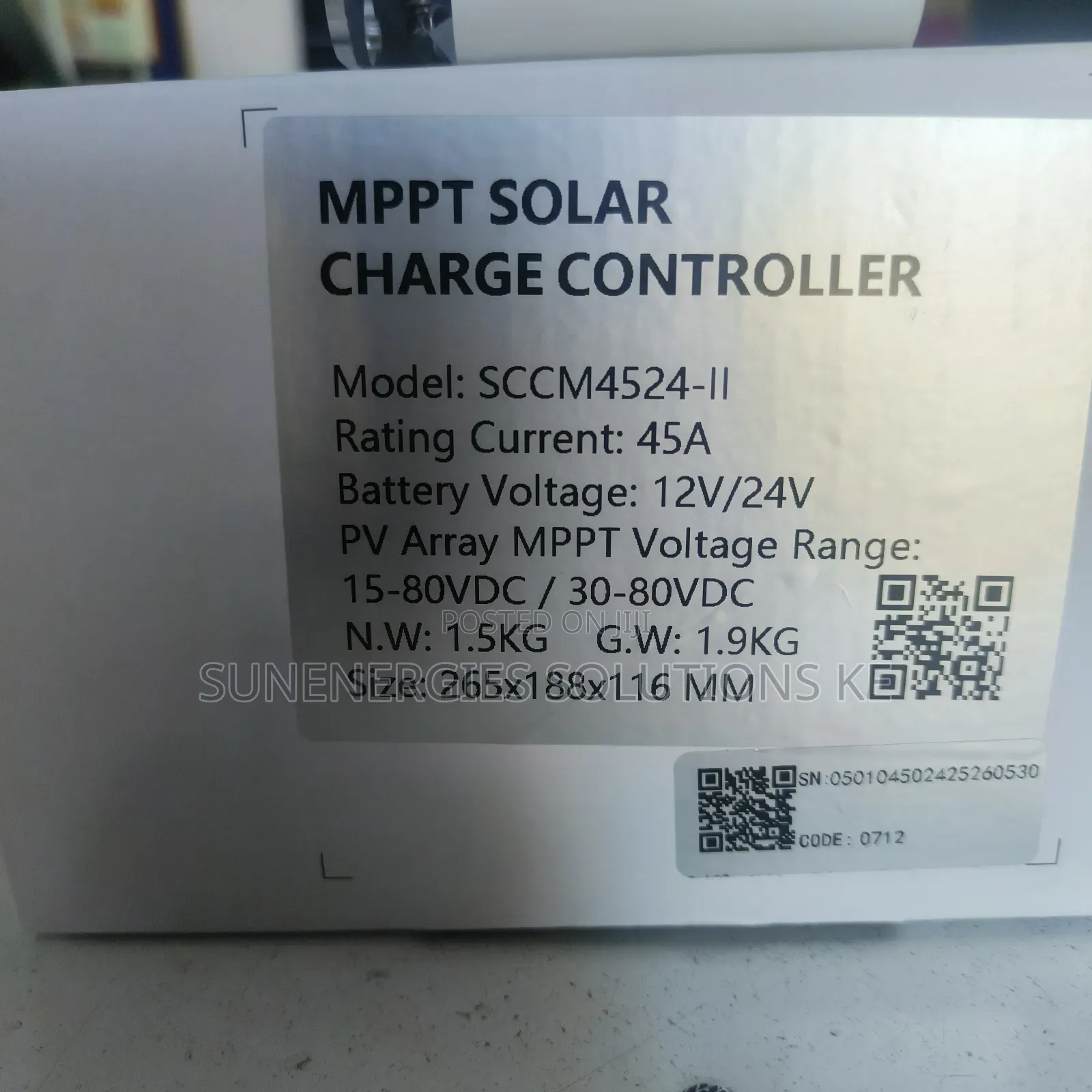45a 12v/24v Felecity MPPT Charge Controller