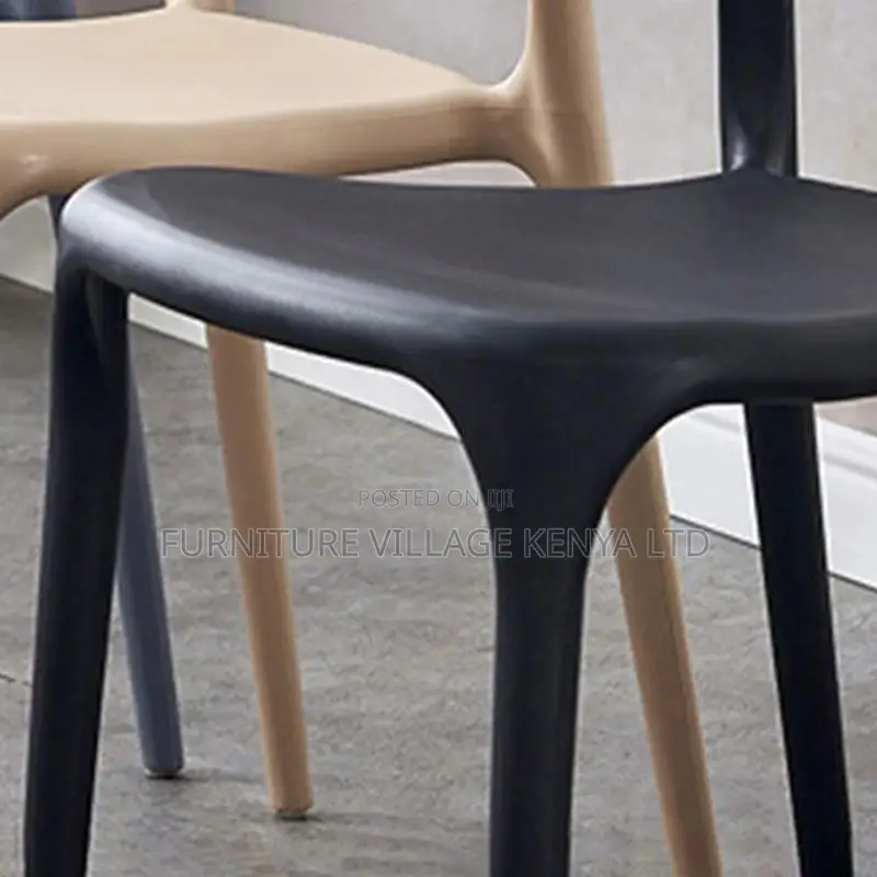 Dining Chair; Modern Style Arm Chair Plastic Open Back Dining Chair