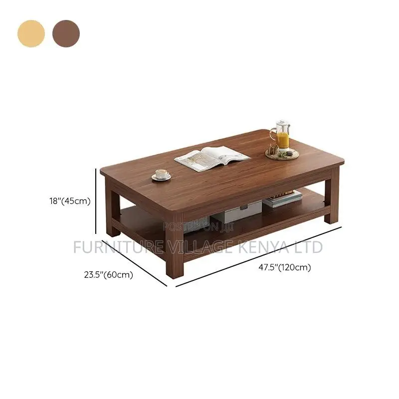 Coffee Table; Square Wooden Offic Coffee Table
