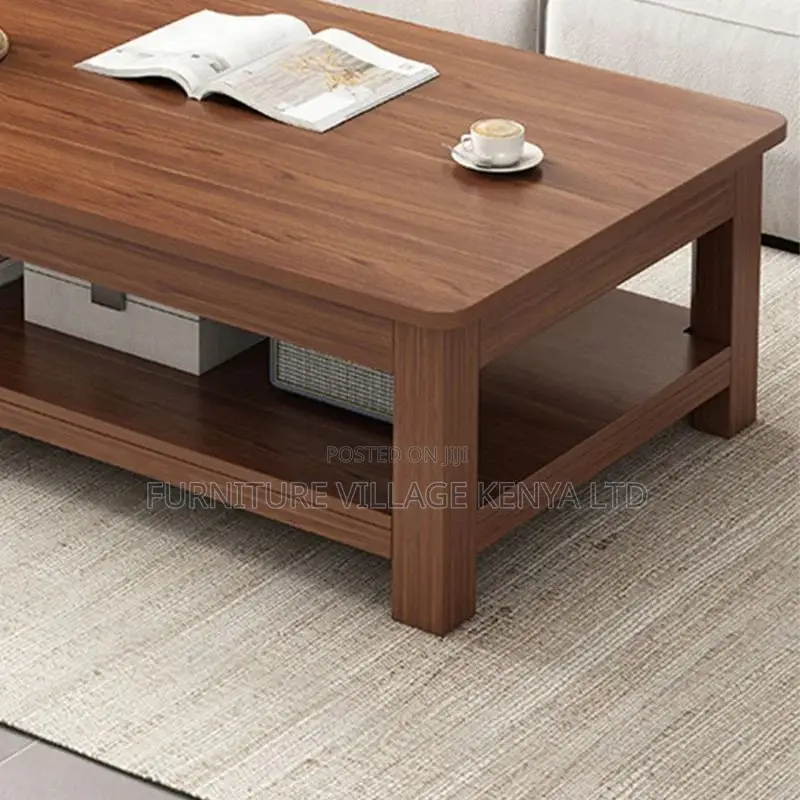 Coffee Table; Square Wooden Offic Coffee Table