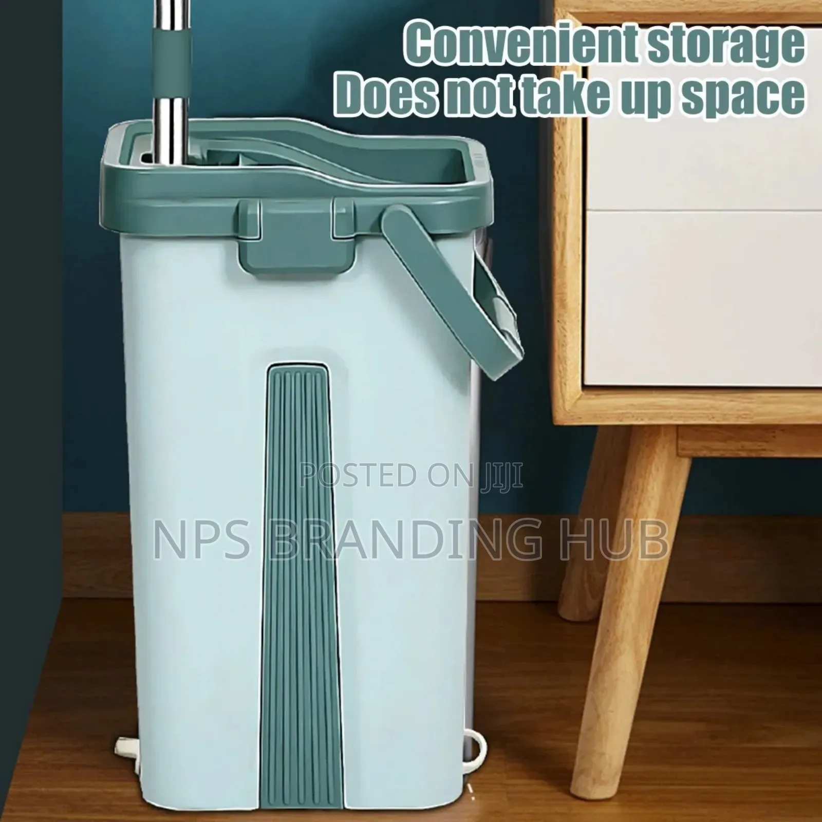 Flat Hands Free Vertex Mop With 2 Mop Pads Cs