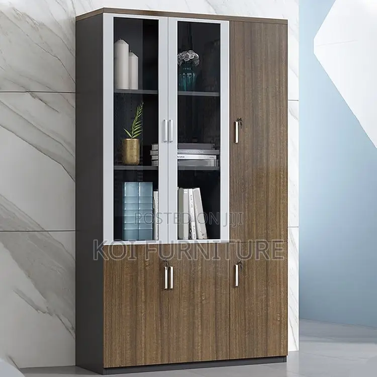 Office Cabinet : 3-Door Advanced Wooden Filing Cabinet