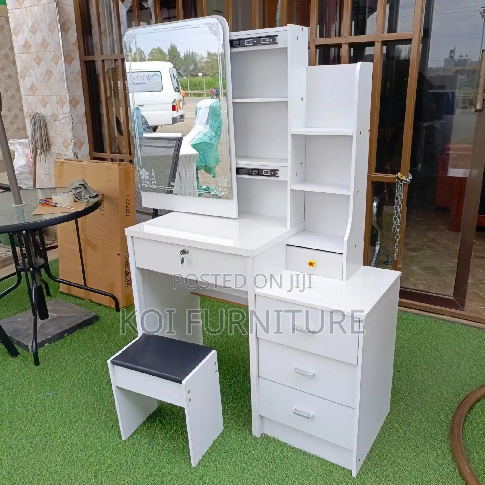Vanity Set : Imported Dressing Table With Sliding Mirror