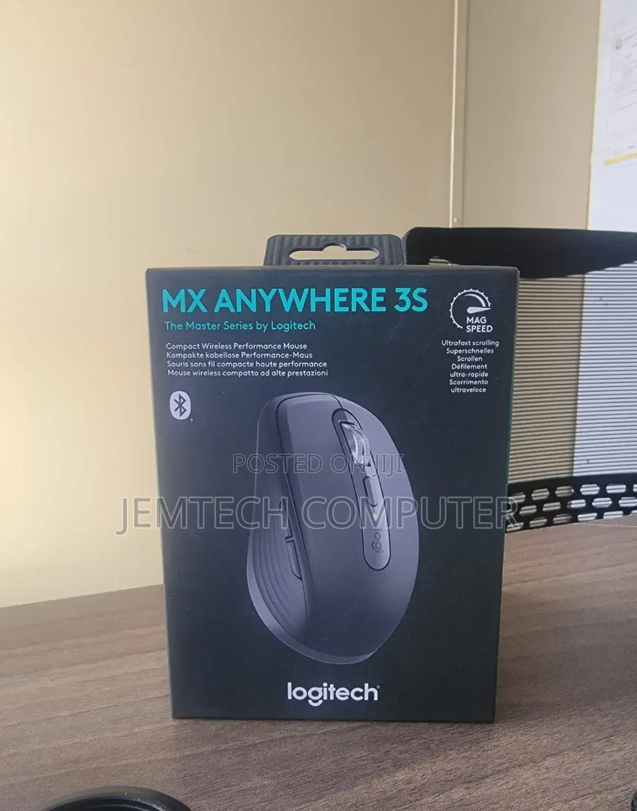 Mx Anywhere 3s Logitech Bluetooth Wireless Rechargeable Mouse Black
