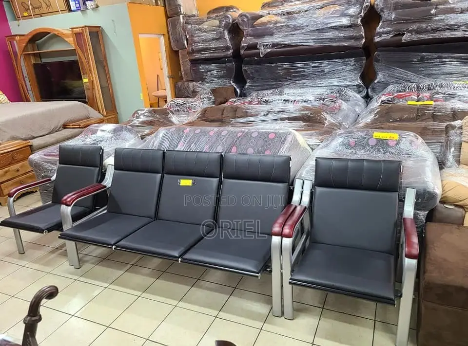 Reception Sofas:- Visitor Waiting Area Sofa With Arm Support