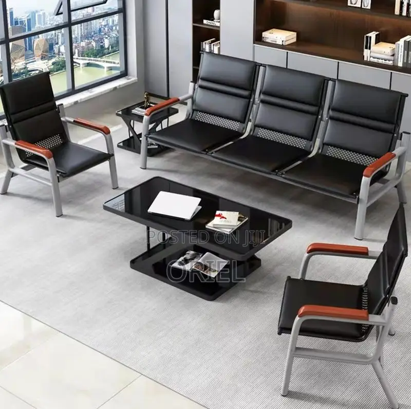 Reception Sofas:- Visitor Waiting Area Sofa With Arm Support