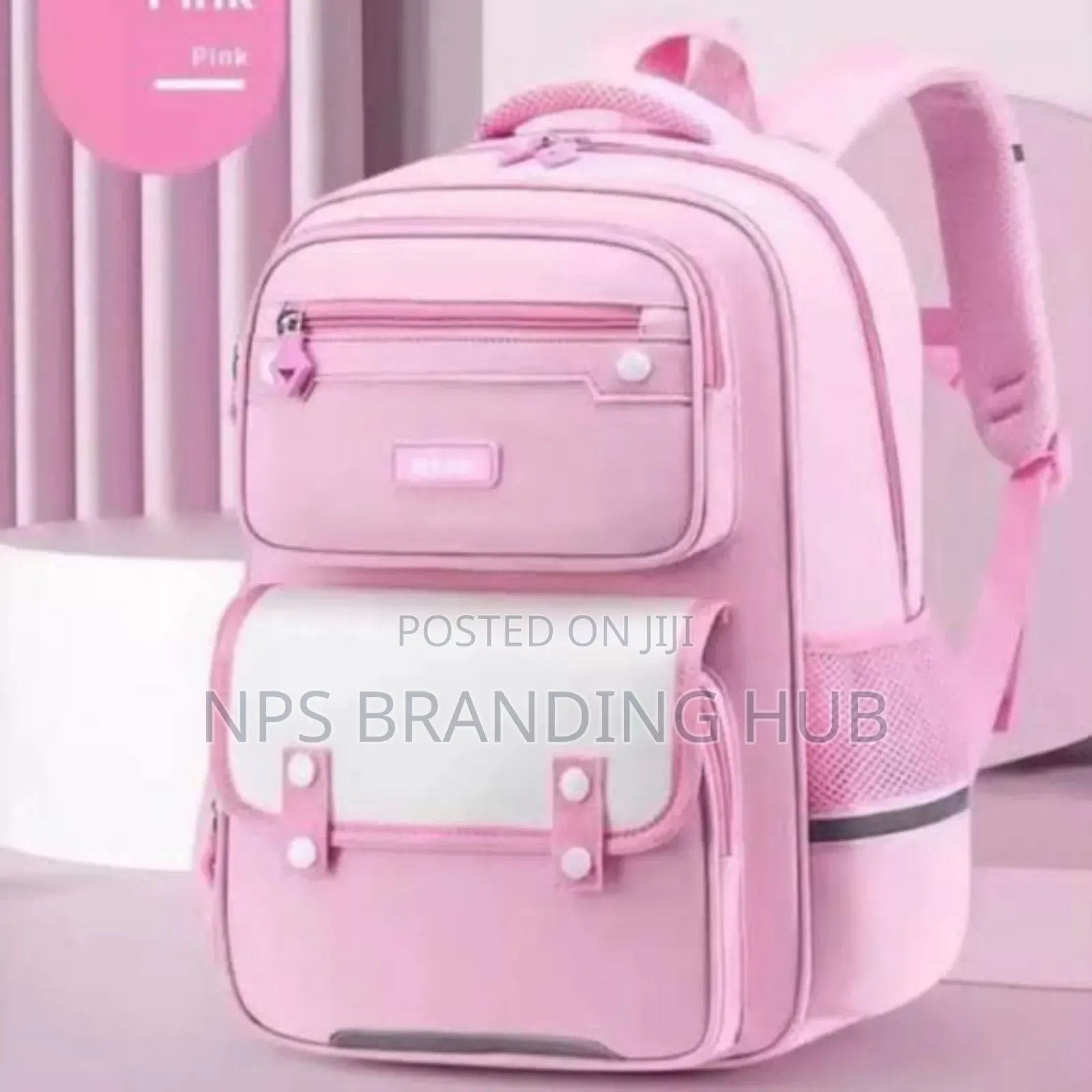Pink Kids School Bag Size: 43*31*16cm
 Jes