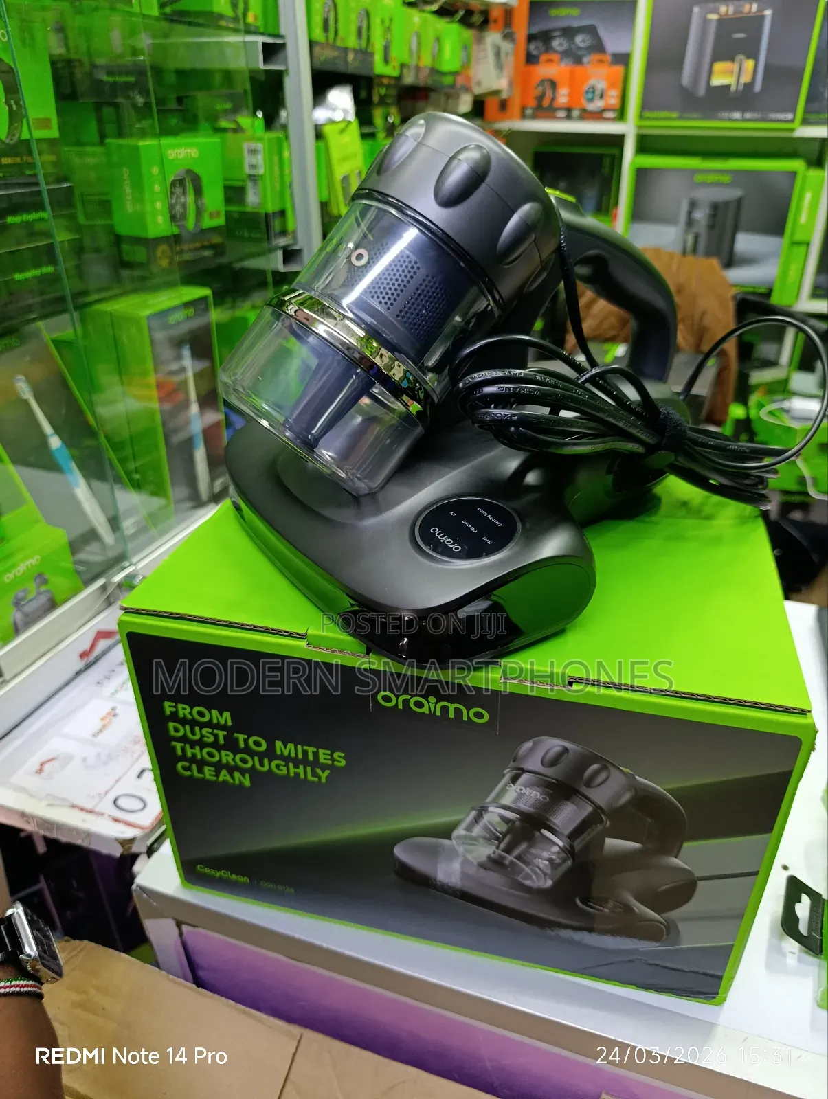 Oraimo Cozyclean 12kpa Mattress Vacuum Cleaner With Mite Sensor