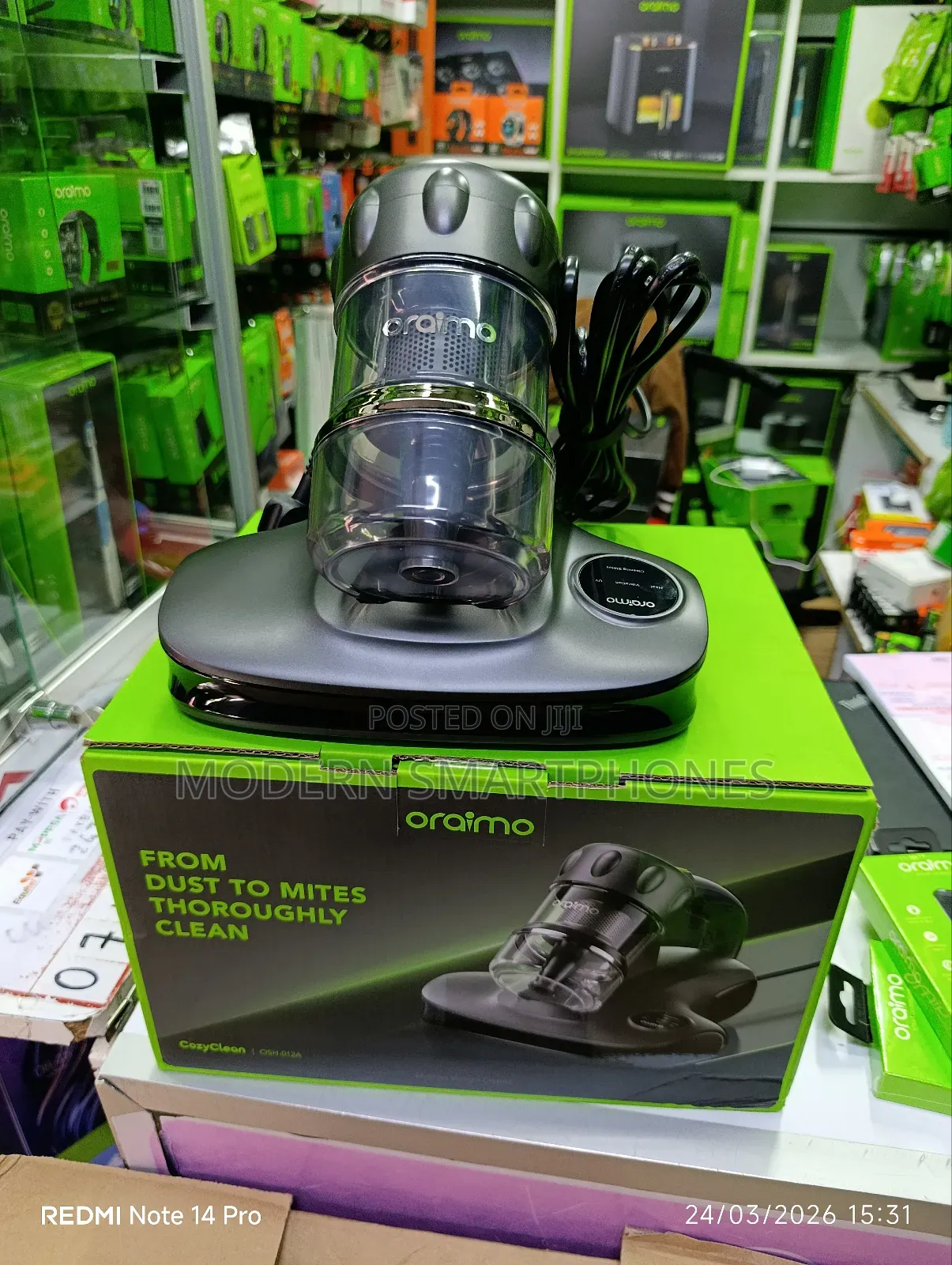 Oraimo Cozyclean 12kpa Mattress Vacuum Cleaner With Mite Sensor