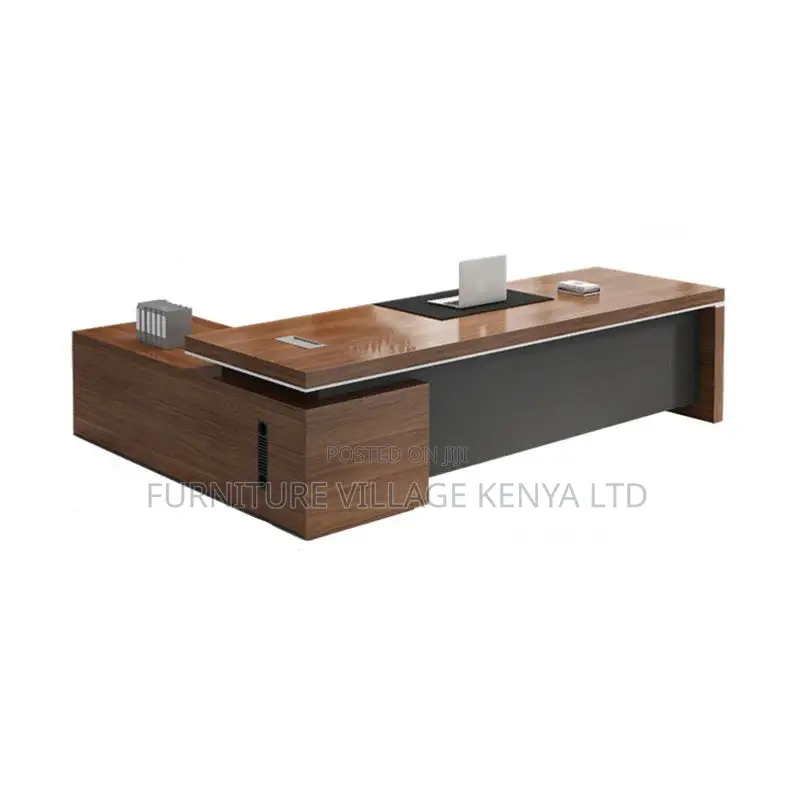 Office Desk; Modern 1.8 Meter L-Shaped Executive Office Desk