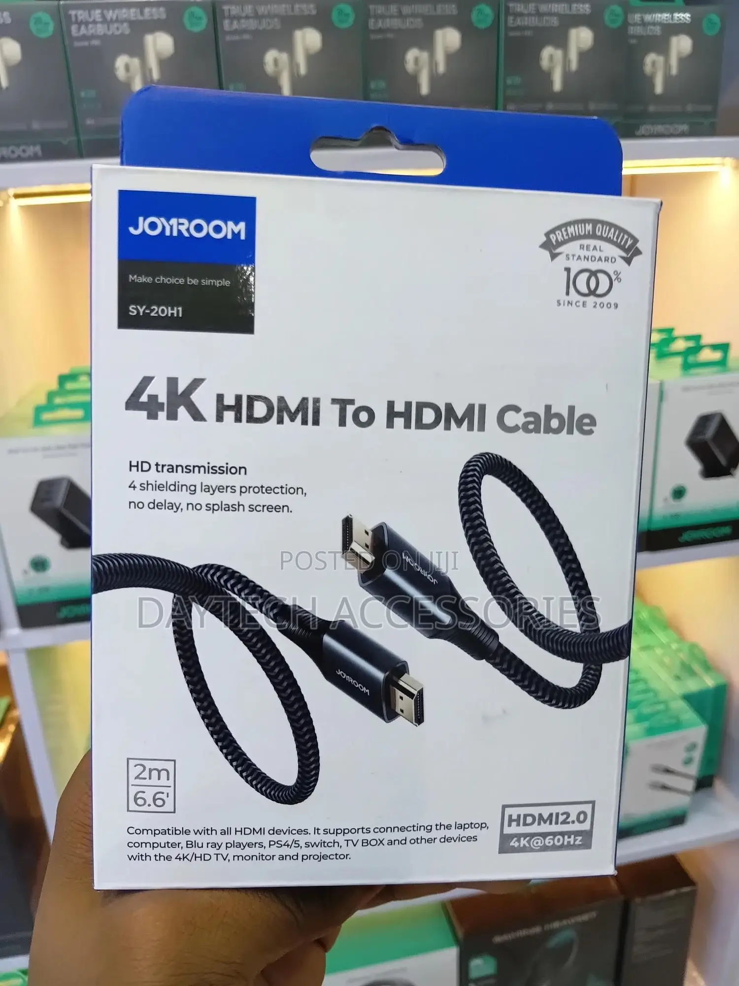 Joyroom Hdmi to Hdmi Cable (Model Sy-20h1).