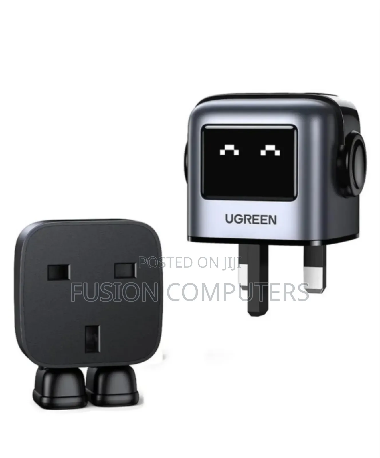Ugreen Cd361 Uno 65w 3-Port Gan Fast Charger Ug-25686 – Uk Grey