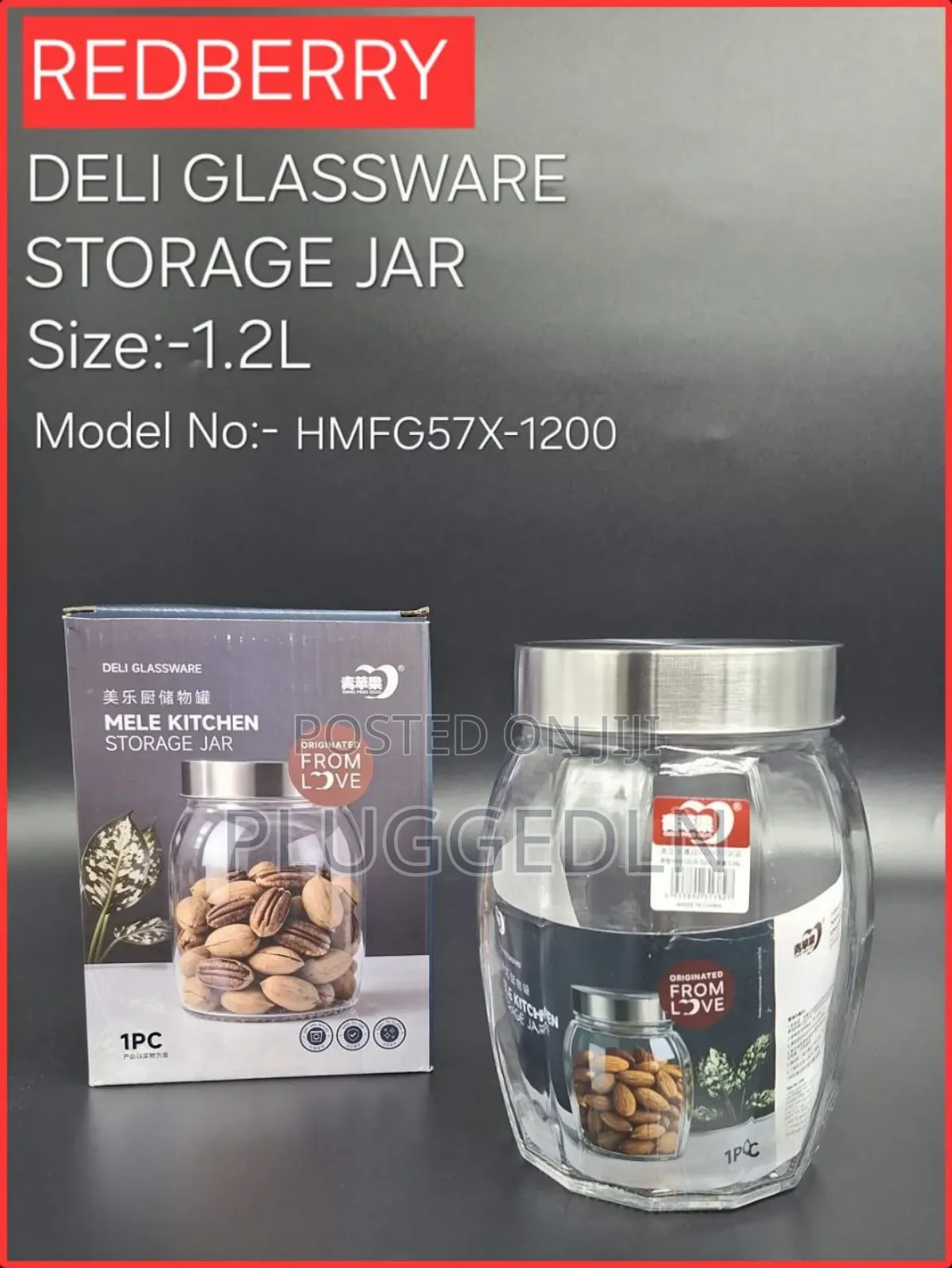 Redberry Deli Glassware Storage Jar