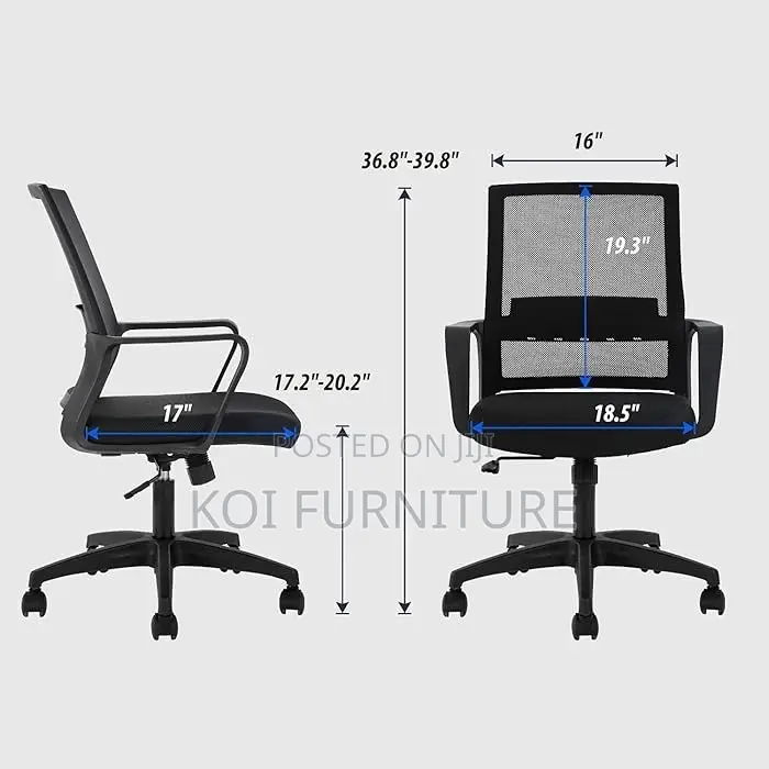 Office Chairs; Office Staff Meetings Clerical Mesh Captains Chair