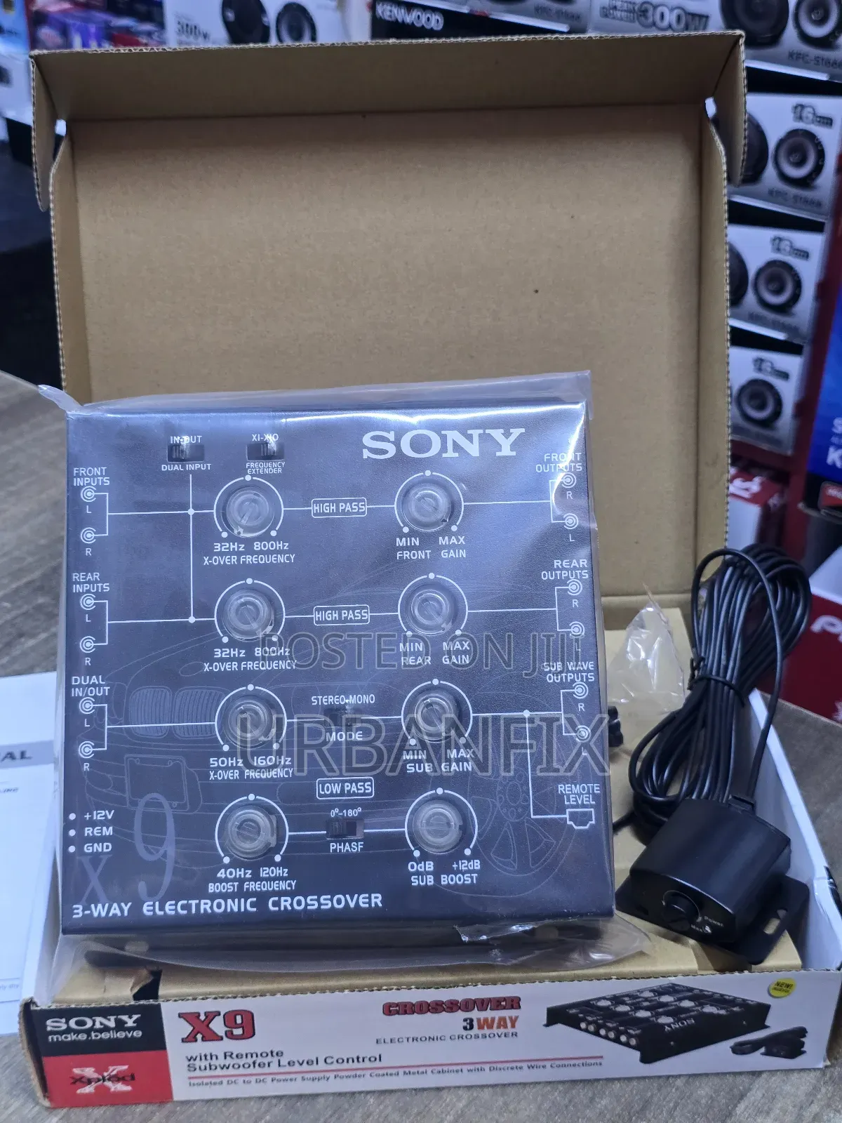 Sony X9 3-Way Powerful Digital Electronic Crossover With Bass Knob