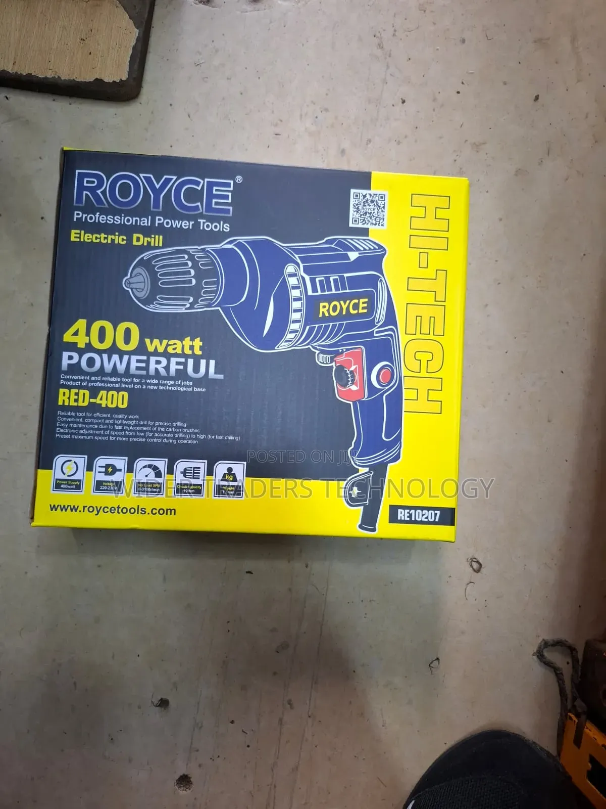 Royce Professional Power Tools 400 Watt Electric Drill