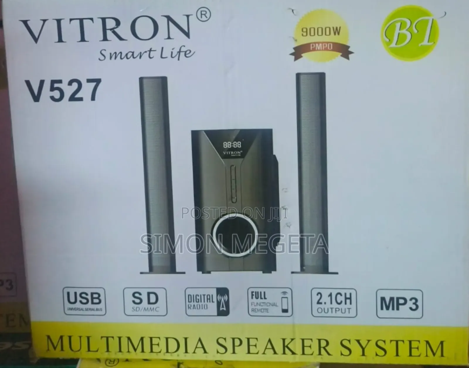 Vitron V527 2.1ch Speaker System – Rich Audio With Powerful Bass.