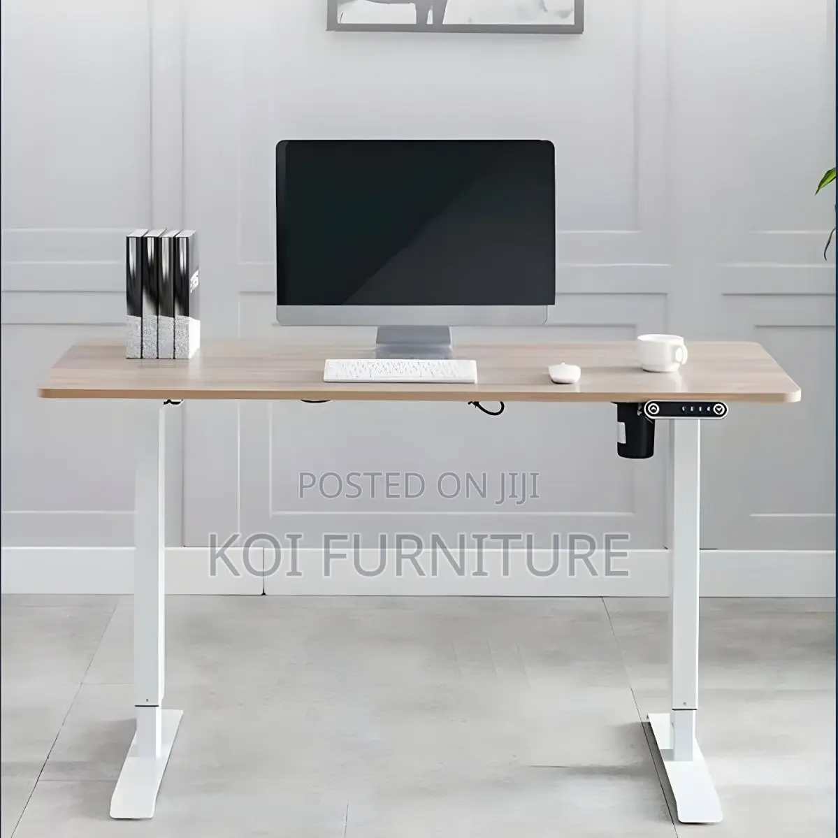 Office Desk; 1.2m Electric Ergonomic Writing Stand Desk