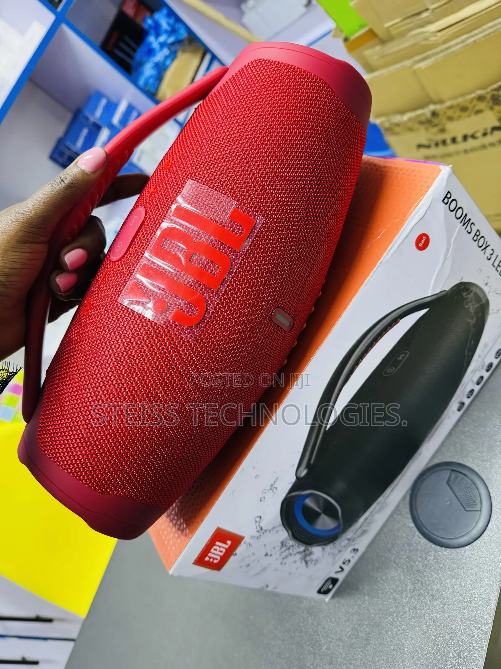 Red JBL Boombox 3 Speaker