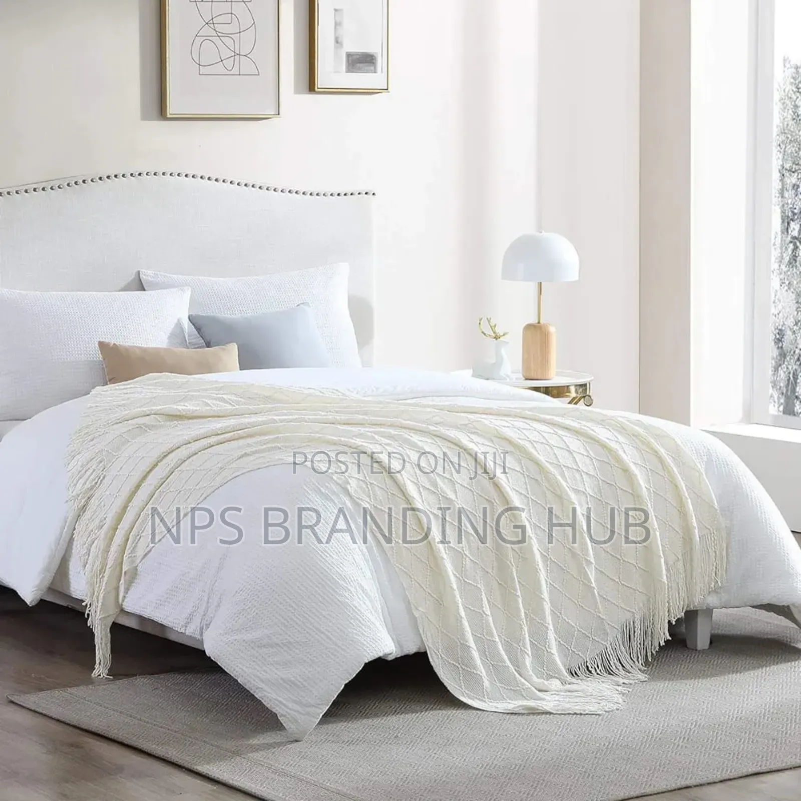 Knitted Tassel Throw Blankets. Sk