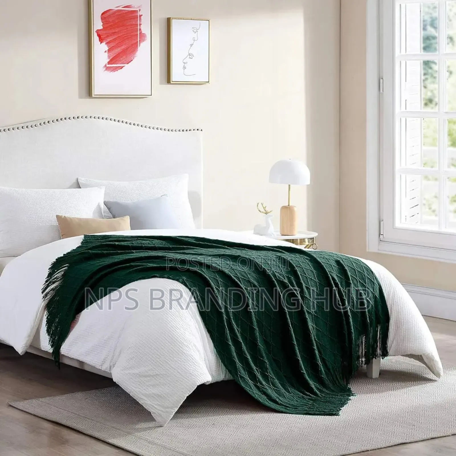 Knitted Tassel Throw Blankets. Sk