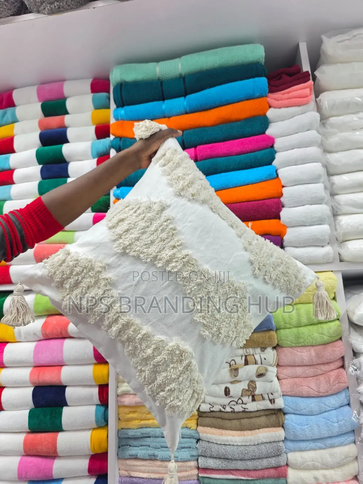 Tufted/Boho Throw Pillow Covers With Tassels Size:45*45cm Sk