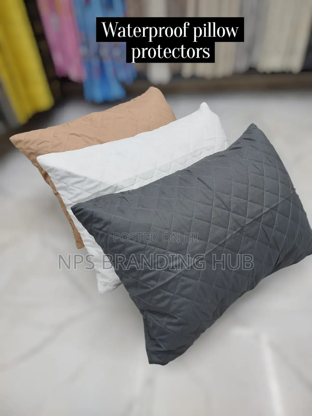 Quilted Water Proof Pillow Protector Size: 50*70cm Per Pair Sk