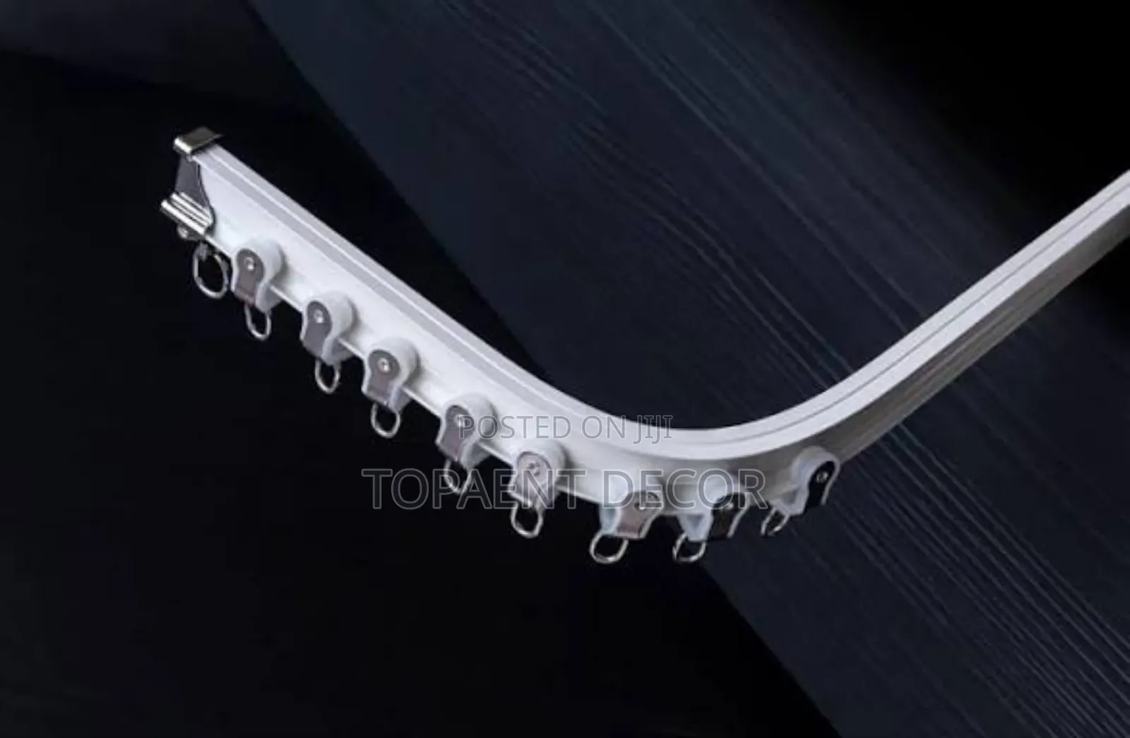White,6m Long, Bendable, Curtain and Sheer Rail