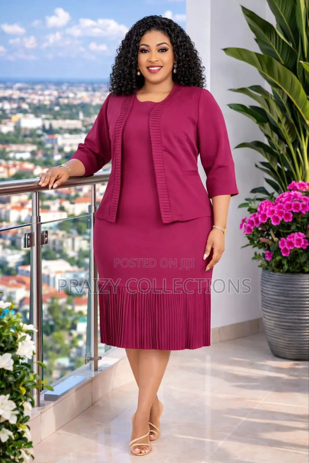 2-Piece Fitted Dress Set