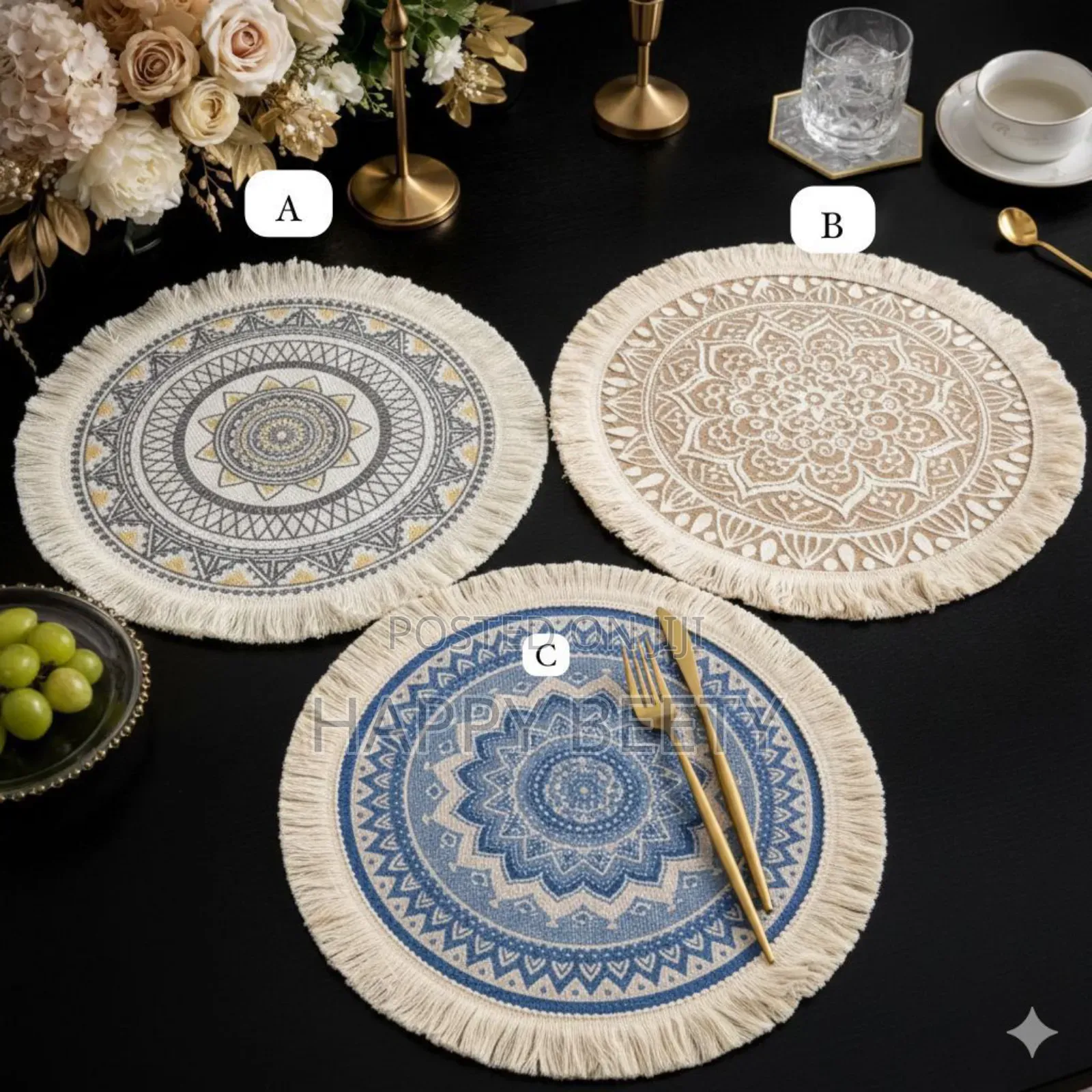 Boho Style Jute Table Place Mats