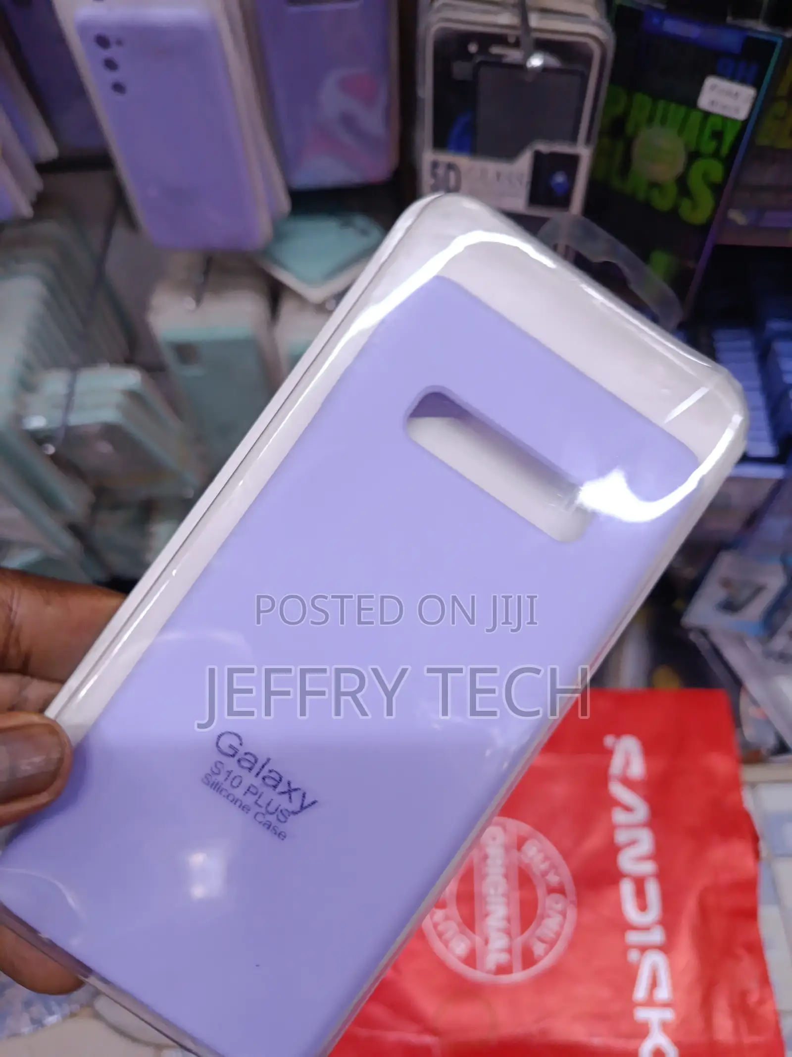 Miksy Samsung Galaxy S10+ Liquid Silicone Case With Cloth Lining