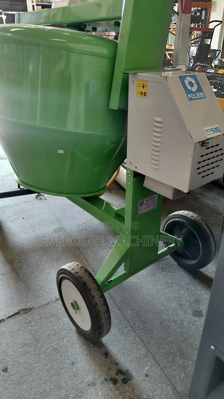 Italian Electric Concrete Mixer 500litres Capacity.
