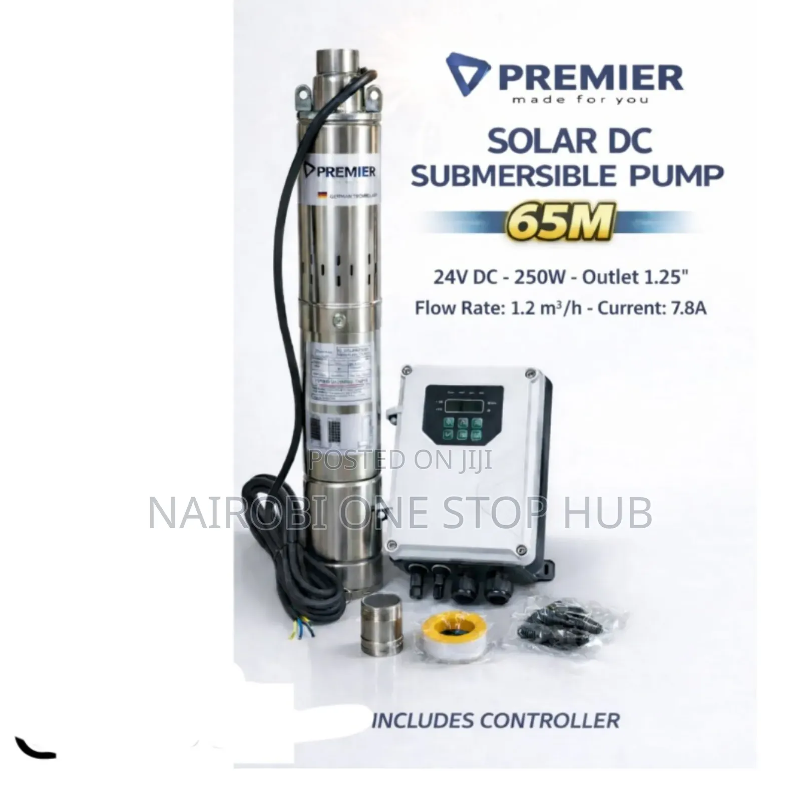 Premier Solar Dc Submersible Pump – 65m
