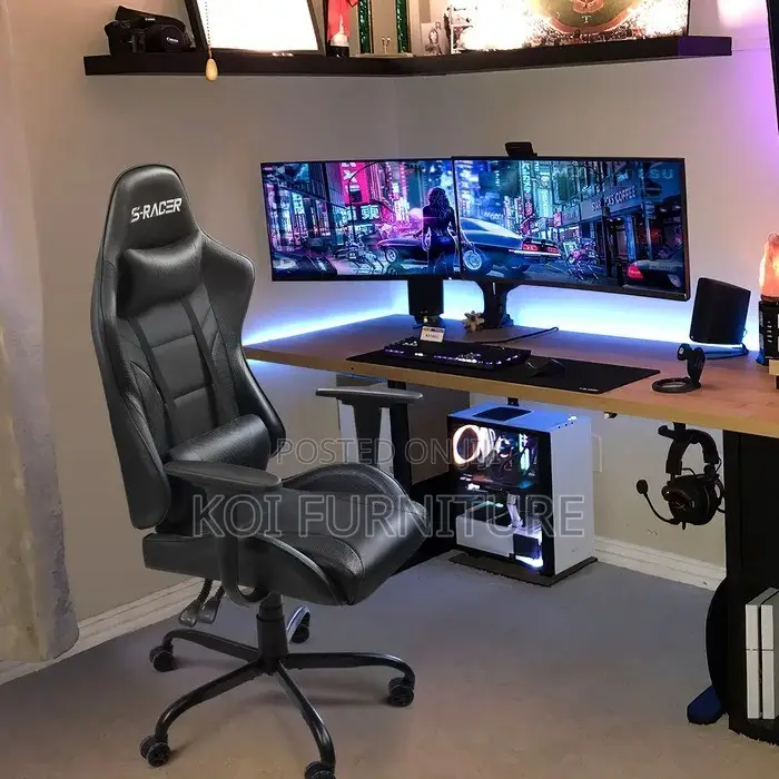 Office Chairs; Recliner Home Office Leather Gaming Chair