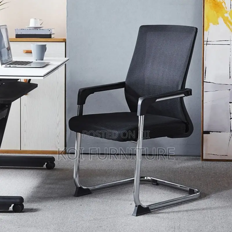Office Chairs; Visitors Mesh Breathable Chair With Sled Base