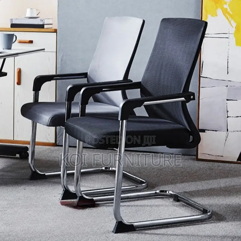 Office Chairs; Visitors Mesh Breathable Chair With Sled Base