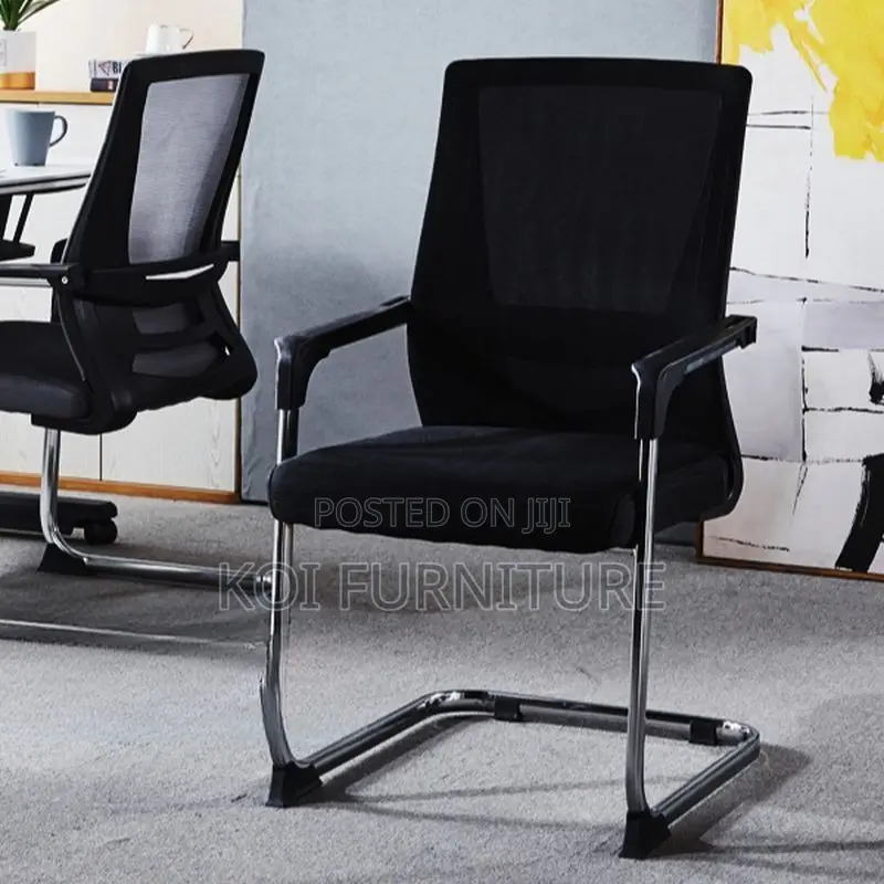 Office Chairs; Visitors Mesh Breathable Chair With Sled Base