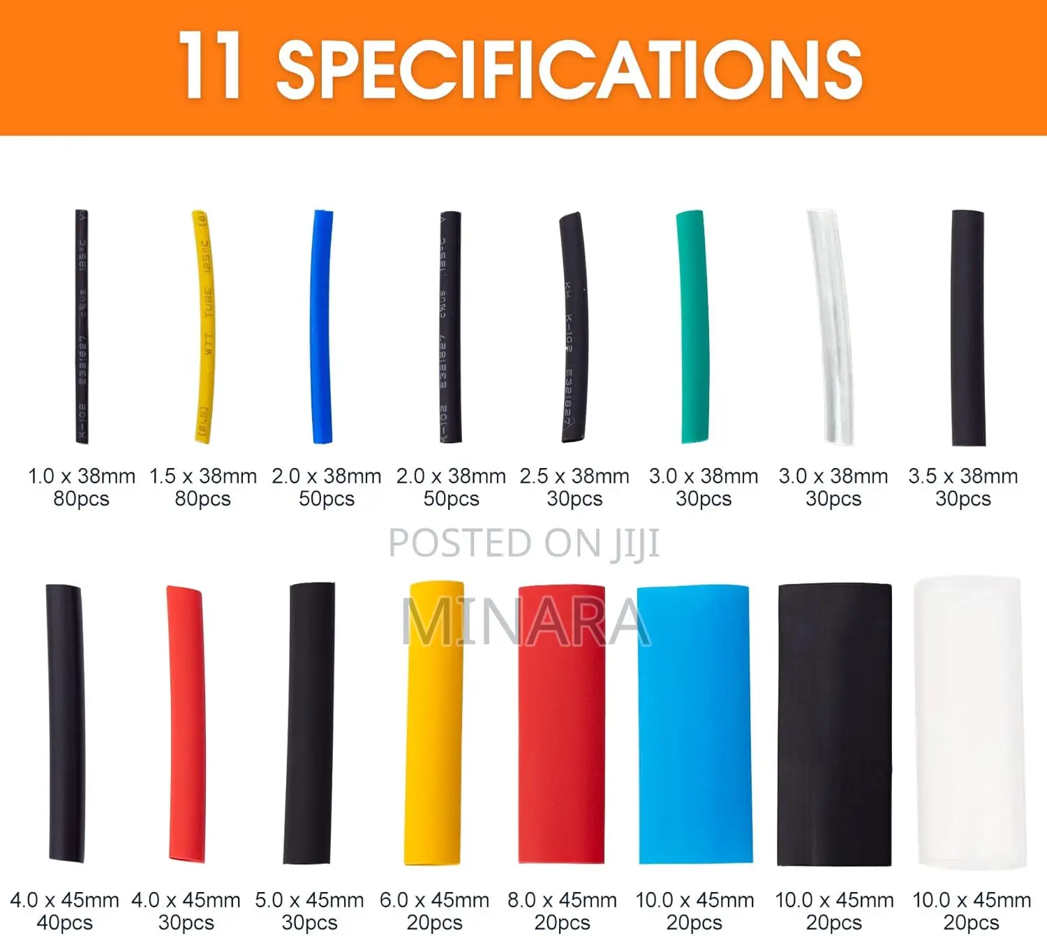 580 Pcs, Heat Shrink Tubing for Electrical Insulation, Auto Repairs
