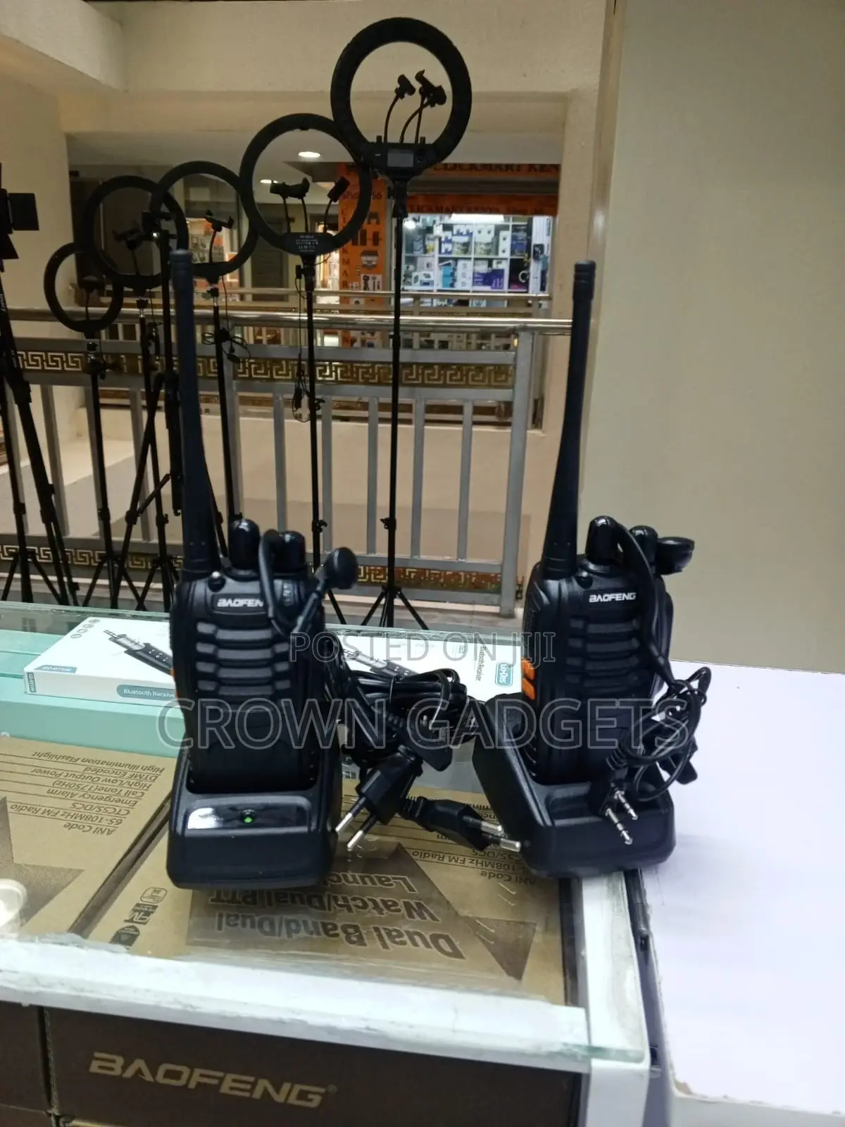 Baofeng Bf-888s Pair Walkie Talkies Emergency Alarm Function