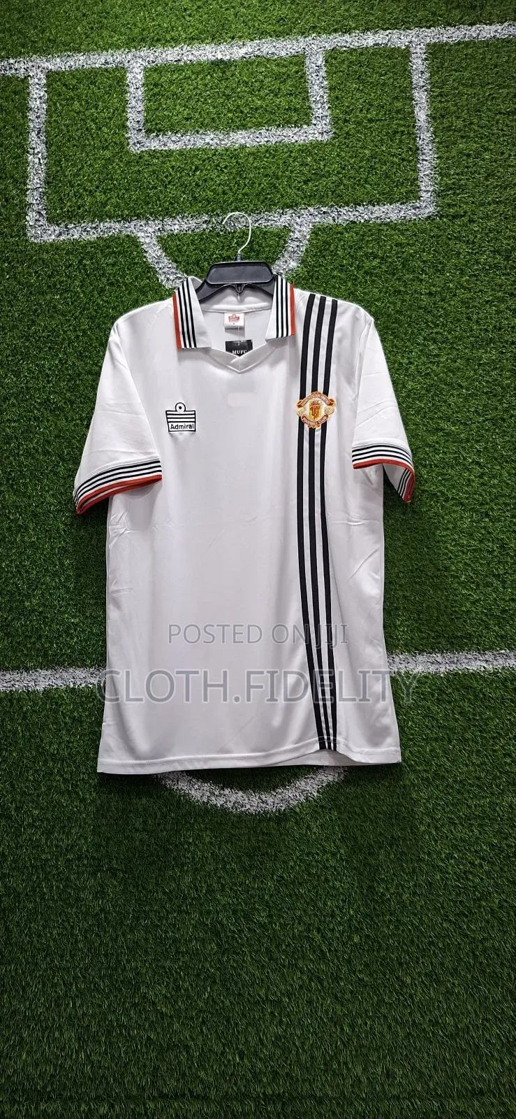 Manchester United Away Admiral Retro Jersey.