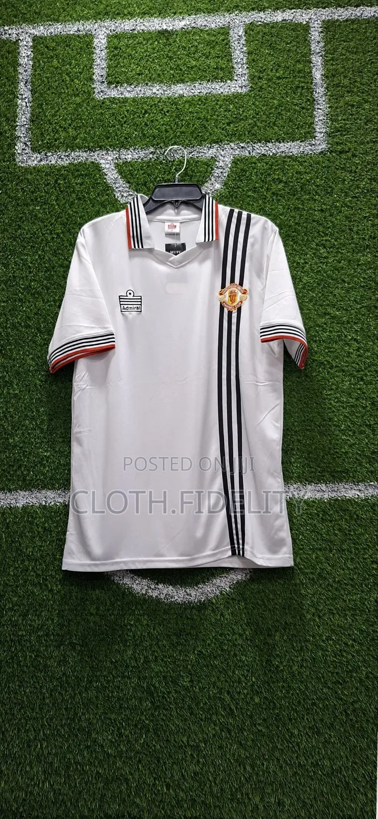 Manchester United Away Admiral Retro Jersey.