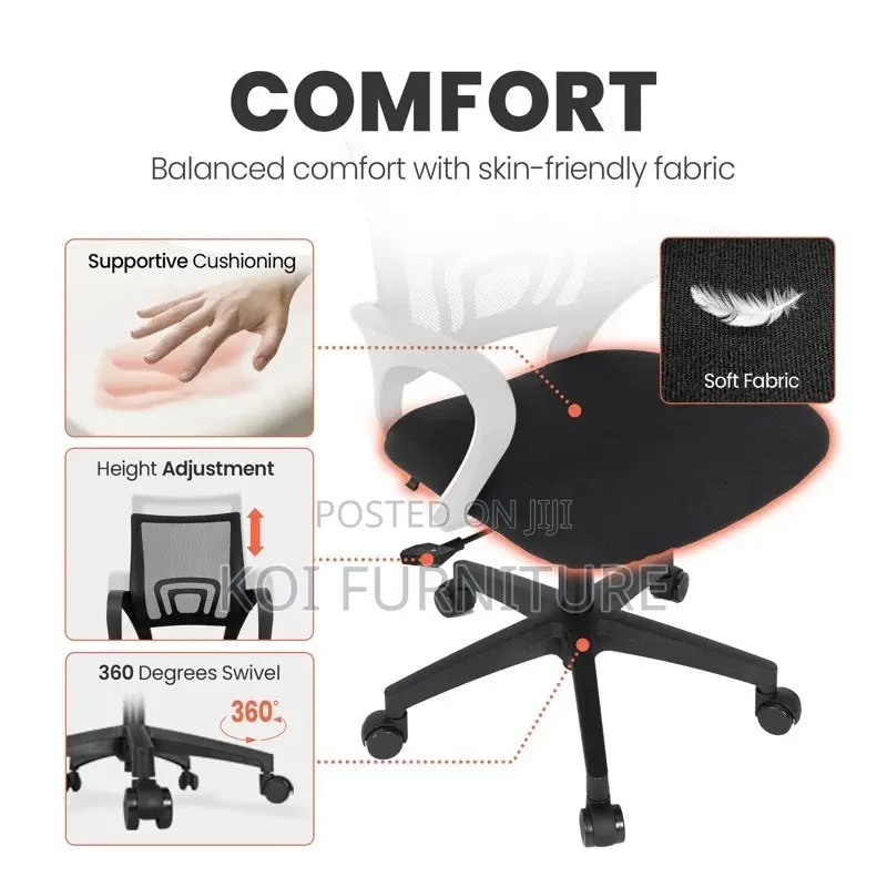 Office Chairs; Sectretary Mesh Fabric Office Seat