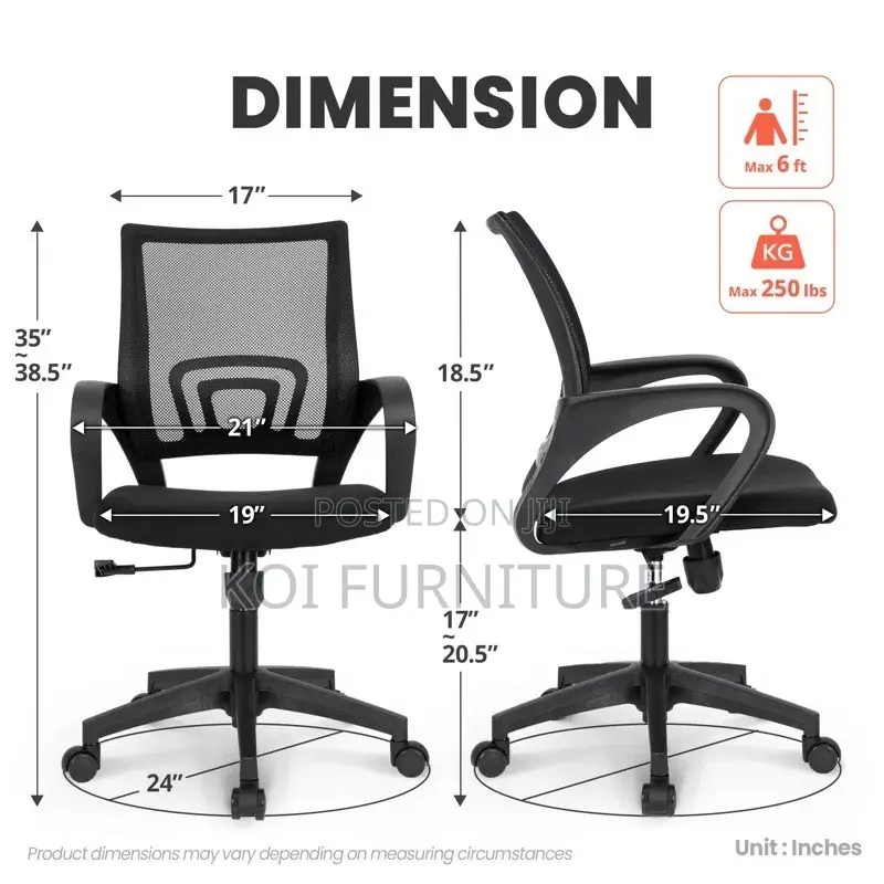 Office Chairs; Sectretary Mesh Fabric Office Seat