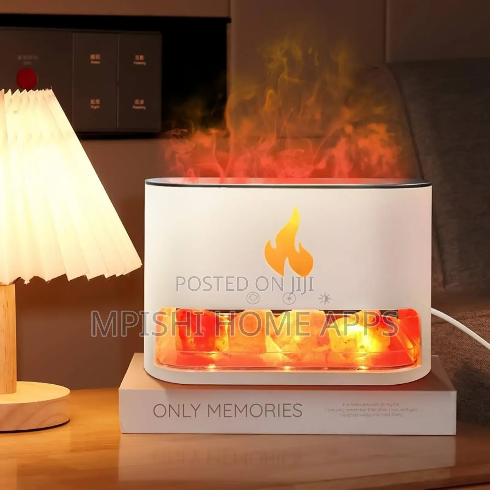 10w Salt Stone Fireplace Aroma Diffuser Humidifier