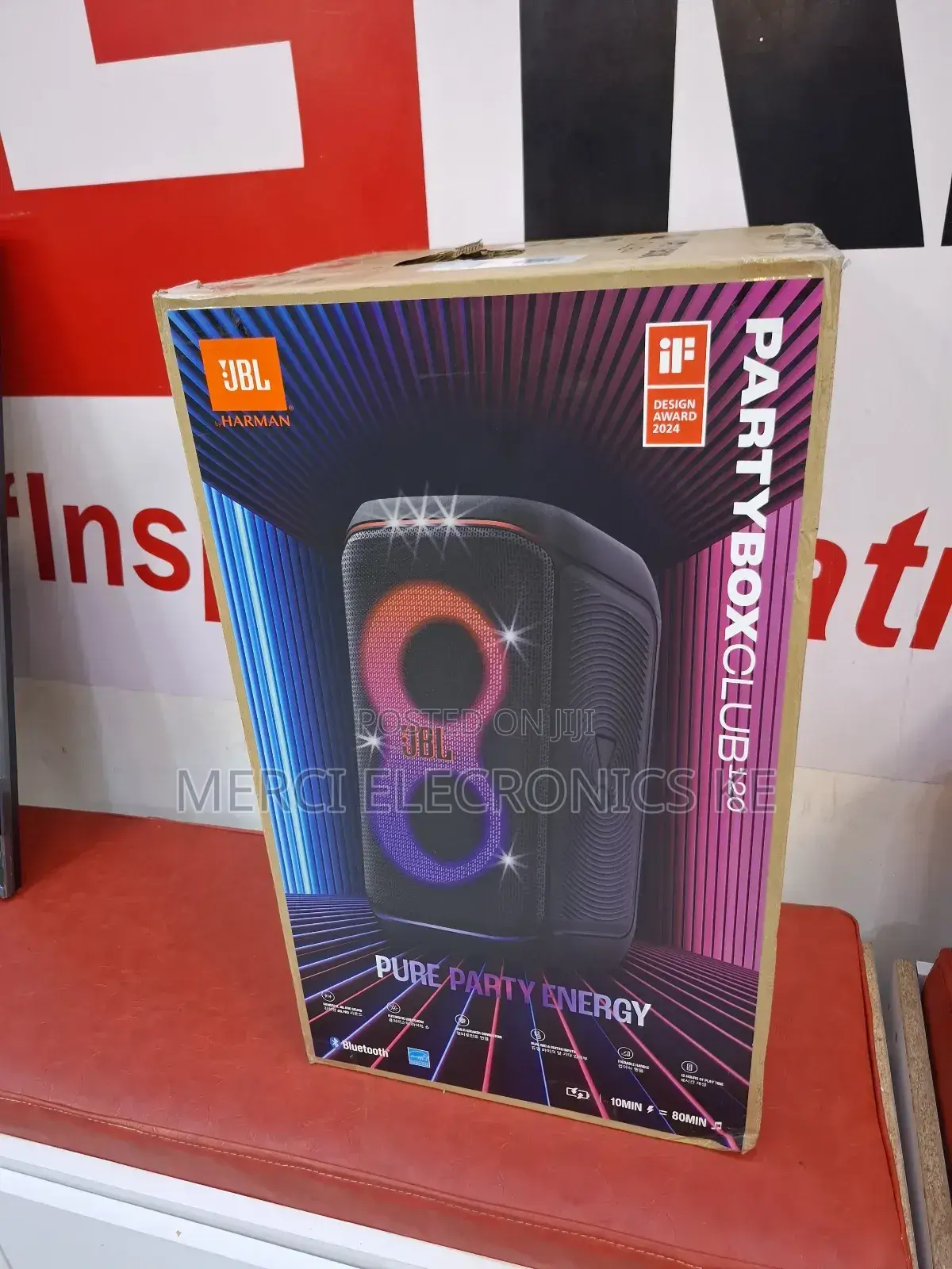 JBL Partybox Club 120 - Powerful Sound System With Wireless Subwoofer