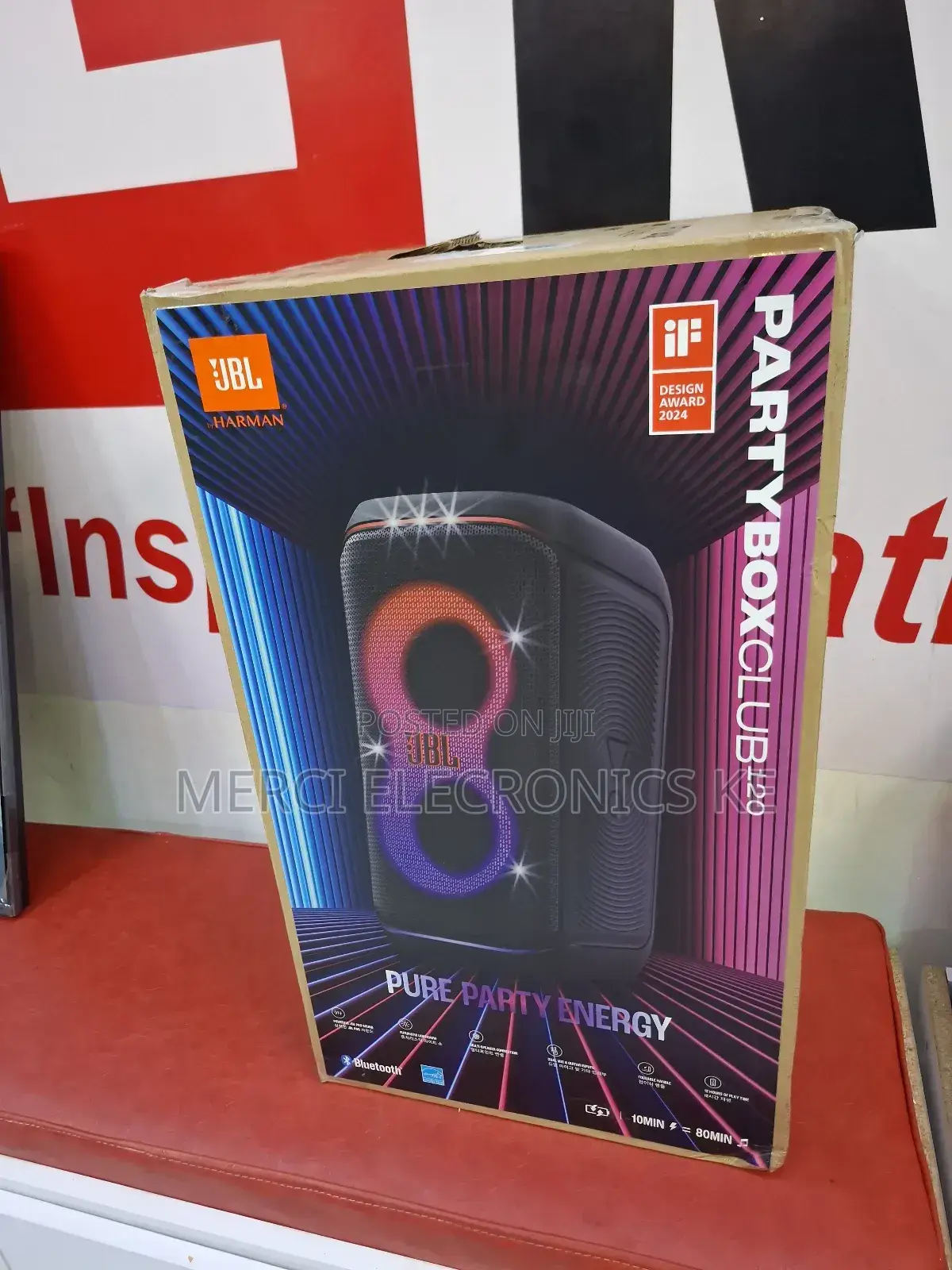 JBL Partybox Club 120 - Powerful Sound System With Wireless Subwoofer